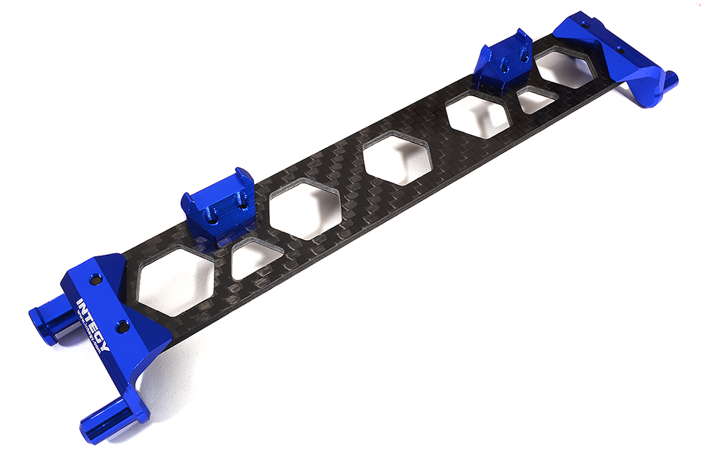 C29367BLUE Alloy & Composite Battery Hold-Down Plate for Traxxas 1/10 Maxx 4S V1 8919 - Image 1