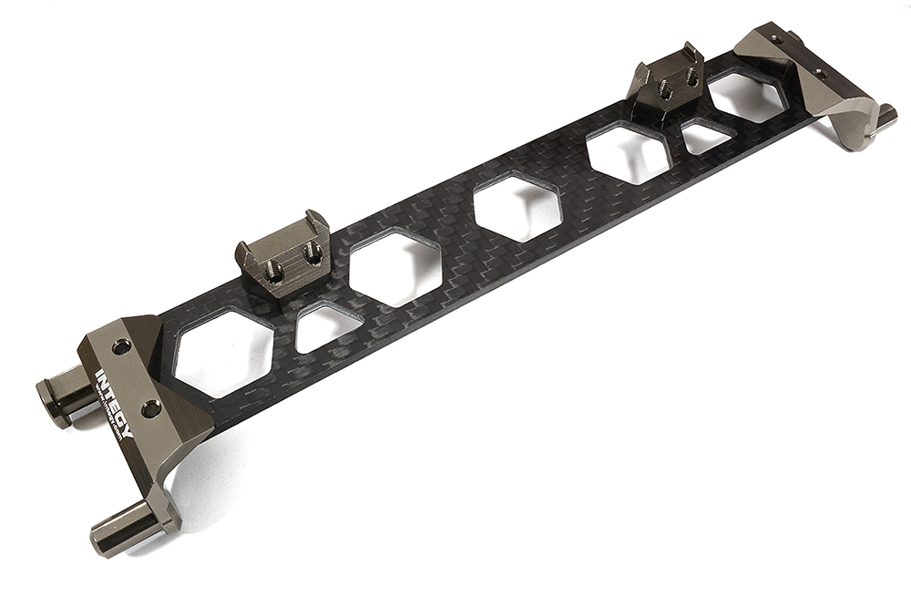 C29367GREY Alloy & Composite Battery Hold-Down Plate for Traxxas 1/10 Maxx 4S V1 8919 - Image 1