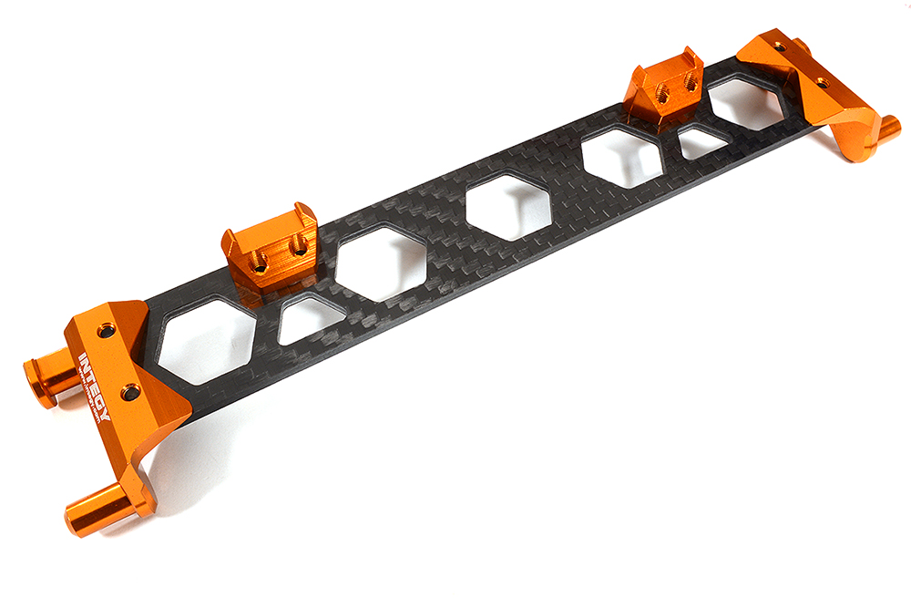 C29367ORANGE Alloy & Composite Battery Hold-Down Plate for Traxxas 1/10 Maxx 4S V1 8919 - Image 1