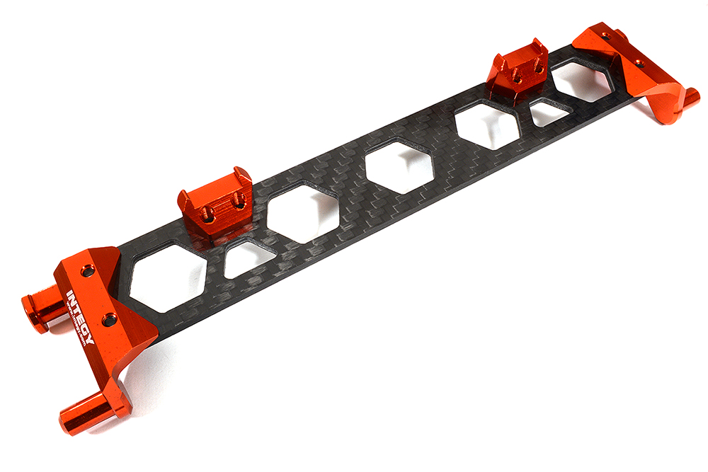C29367RED Alloy & Composite Battery Hold-Down Plate for Traxxas 1/10 Maxx 4S V1 8919 - Image 1