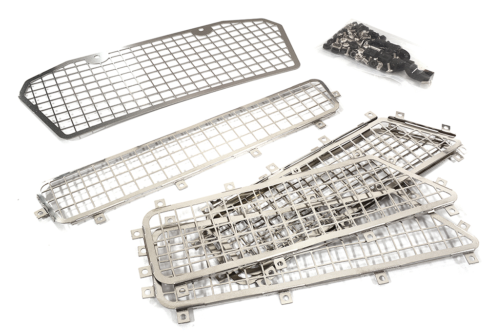 C29369 Stainless Window Guards (6pcs) for Traxxas 1/10 Scale Summit 4WD - Image 1