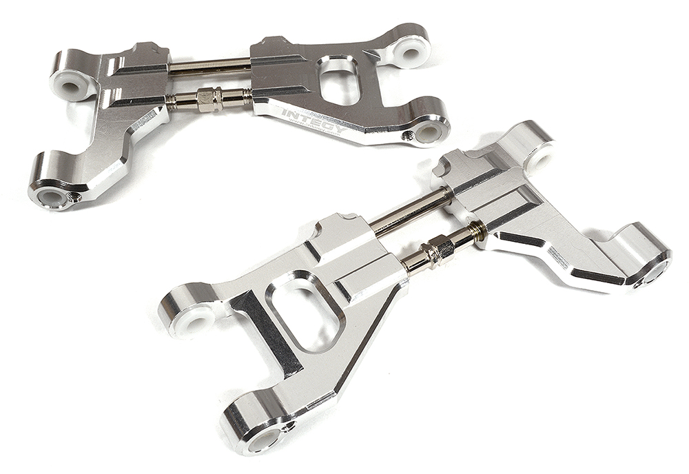 C29370SILVER Billet Machined Upper Suspension Arms for Traxxas 1/10 Maxx 4S Truck 8929 - Image 1