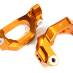 Billet Machined Caster Blocks for Traxxas 1/10 Maxx 4S Truck - Orange 8932