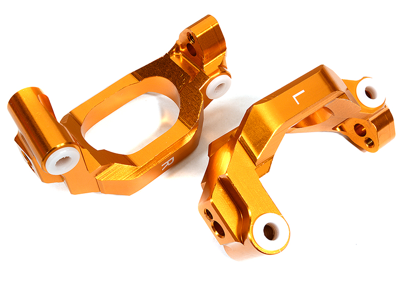 C29371ORANGE Billet Machined Caster Blocks for Traxxas 1/10 Maxx 4S Truck - Orange 8932 - Image 1
