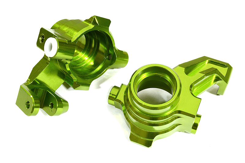 C29372GREEN Billet Machined Steering Knuckles for Traxxas 1/10 Maxx 4S Truck 8937 - Image 1