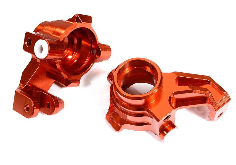 C29372RED Billet Machined Steering Knuckles for Traxxas 1/10 Maxx 4S Truck 8937 - Image 1