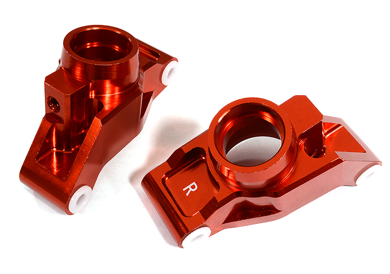 C29373RED Billet Machined Rear Hub Carriers for Traxxas 1/10 Maxx 4S Truck 8952 - Image 1