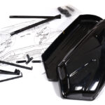 Realistic Plastic Cargo Carrier Roof Box 248x98x55mm for 1/10 Scale Crawlers