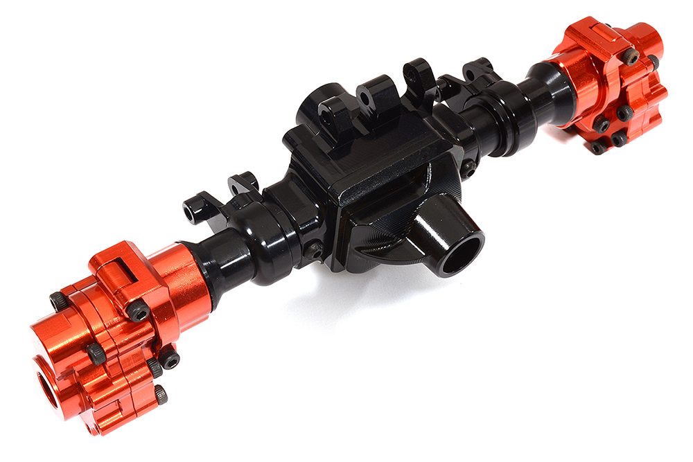 C29411BLACK Billet Machined Middle Portal, Axle Housings & Mounts for Traxxas TRX-6 Crawler - Image 1