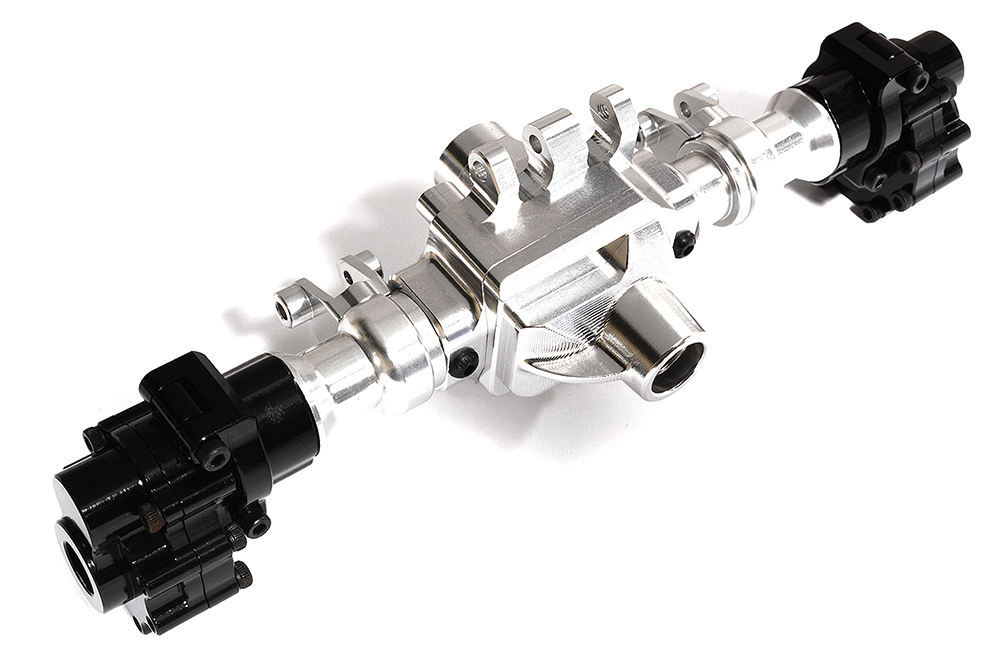 C29411SILVER Billet Machined Middle Portal, Axle Housings & Mounts for Traxxas TRX-6 Crawler - Image 1