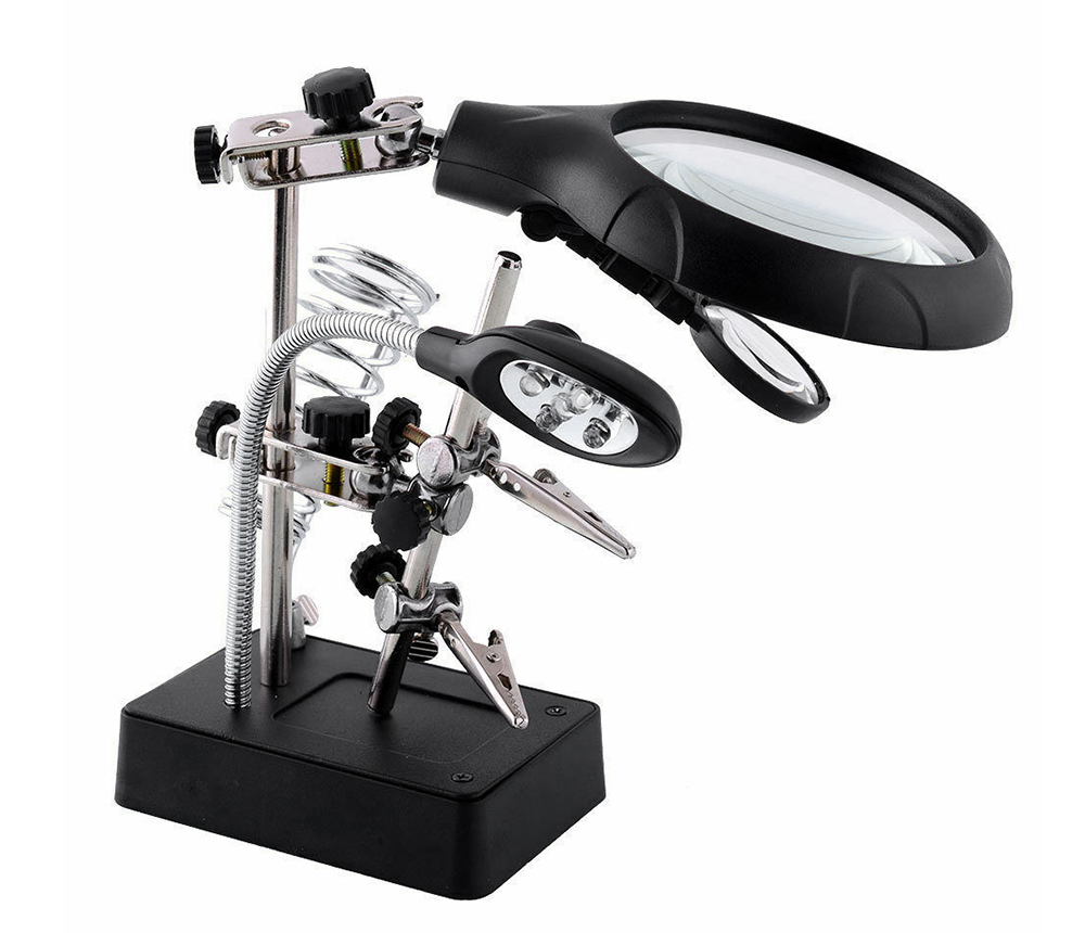C29420 Soldering Workstation Stand w/ LED Light & Magnifying Glass (w/o AC Adapter) - Image 1