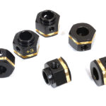 12mm Hex Wheel (6) Hub Brass +3mm Offset for Traxxas TRX-6 Scale & Trail Crawler