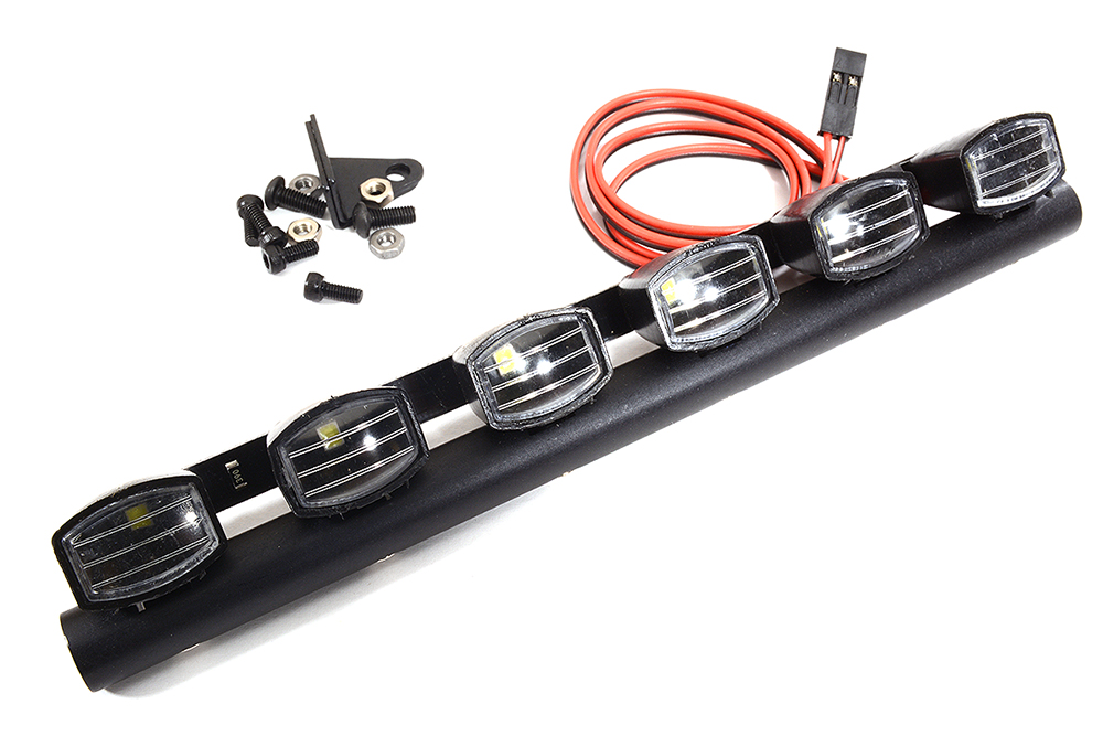 C29469 Realistic Roof Top Spot LED (6) Light Set 150mm Wide for 1/10 Off-Road Vehicles - Image 1