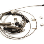 Realistic 1/10 Scale Steel Cable, Mount & Spring Set for Off-Road R/C Crawler