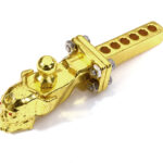 Rear Bumper Alloy Skull Receiving Hitch w/ Ball Mount for 1/10 Scale R/C Crawler