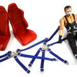 Realistic 1/10 Scale Seats, Seatbelts & Figure 168mm Tall for Off-Road Crawler