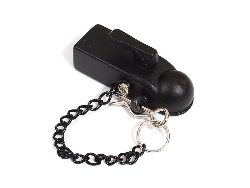 C29549 Realistic 1/10 Scale Trailer Coupler w/ 4mm Mounting Hole for 6mm Hitch Ball - Image 1