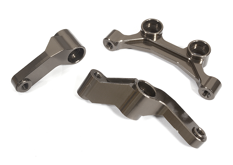 C29598GREY Billet Machined Steering Bellcrank Kit for Associated DR10 Drag Race Car RTR - Image 1