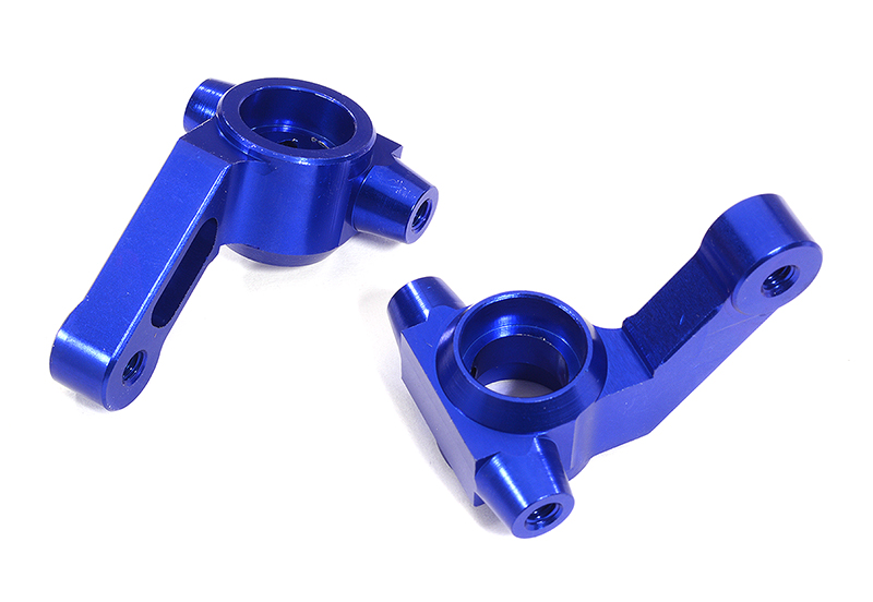 C29608BLUE Billet Machined Alloy Steering Knuckles for Associated DR10 Drag Race Car RTR - Image 1