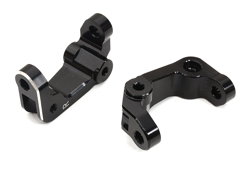 C29610BLACK Billet Machined Alloy Caster Blocks for Team Associated DR10 Drag Race Car RTR - Image 1