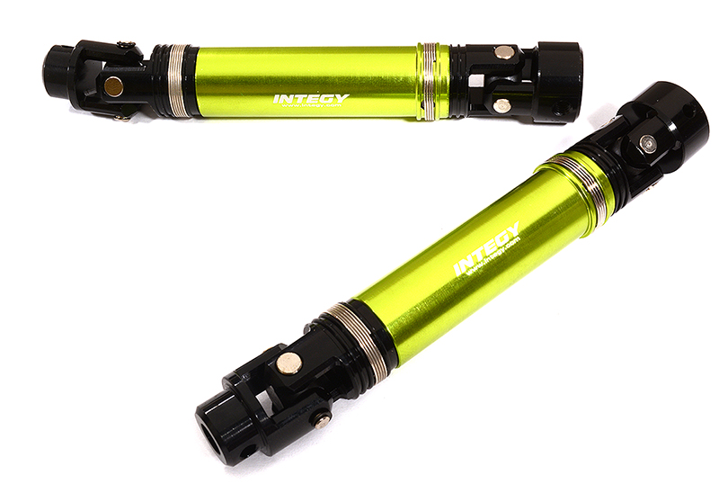 C29615GREEN Green Machined Alloy Universal Drive Shafts for Traxxas 1/10 Maxx 4S Truck 8950 - Image 1
