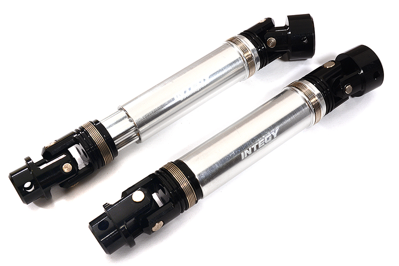 C29615SILVER Machined Alloy Universal Drive Shafts for Traxxas 1/10 Maxx 4S Truck 8950 - Image 1