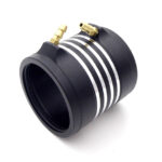 Billet Machined Alloy Water Cooling Jacket 36x50mm for RC Boat Silver