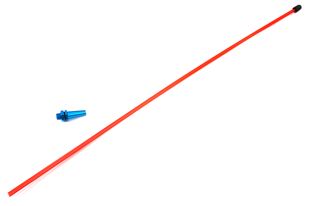 C29704RED Antenna Tube 320mm + Cap w/ Alloy Mount for RC Boat - Image 1