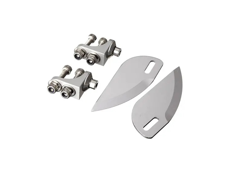 C29752 Billet Machined Turn Fins Set w/ Mount 54x21x1.4mm for RC Boat - Image 1