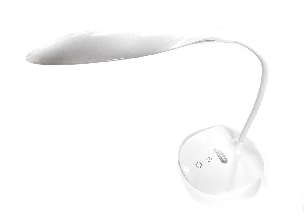 C29799WHITE LED Delicate Rechargeable Desk Lamp w/ USB Cord - Image 1