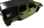 Realistic JW10-S Hard Plastic Body Kit for 1/10 Crawler WB=313mm (Matte Green) - Image 4