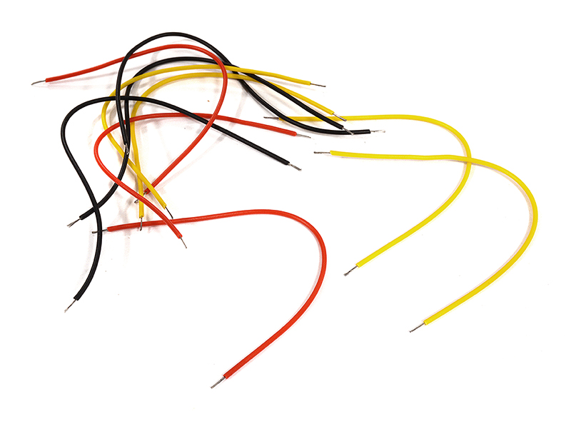 C29899 Thin Power Wire (10) 80mm Long for DIY Toys - Image 1