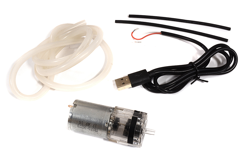 C29901 Mini 5VDC 370 Transparent Air Aeration Pump USB w/3x5mm Silicone Tube for Robots - Image 1