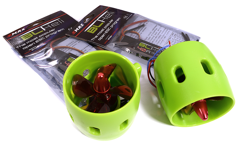 C29908 Dual Underwater Brushless Propulsion Device 75x74mm I.D.=60mm w/Esc for RC Boats - Image 1