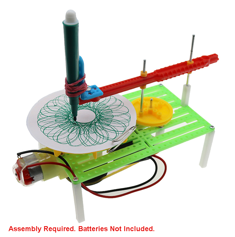 C29910 Plastic DIY Education Battery Powered Automatic Pattern Drawing Machine - Image 1