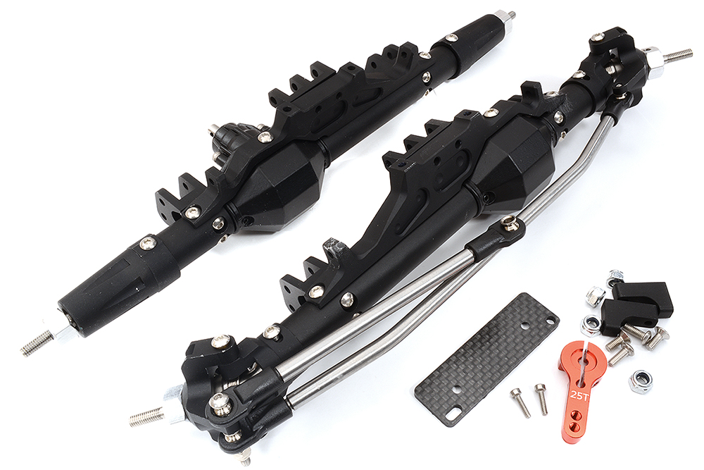 C29935BLACK Complete Front & Rear Axle Conversion Kit for Axial 1/10 Wraith 2.2 Rock Racer - Image 1
