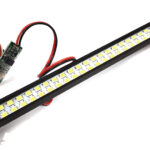 White LED Light Bar On/Off/Flash w/ 3 Modes for Traxxas, Axial & Tamiya RC 148mm