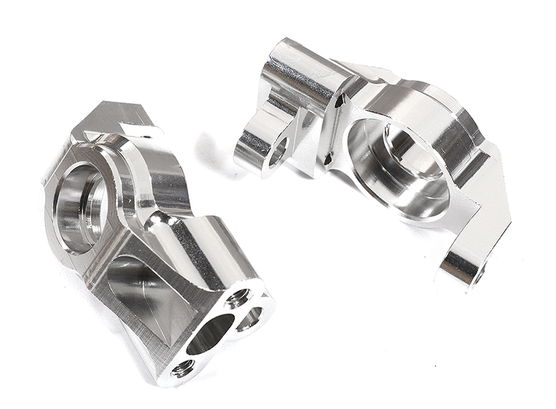 C29976SILVER Billet Machined Silver Steering Blocks for Element RC 1/10 Scale Enduro Sendero - Image 1