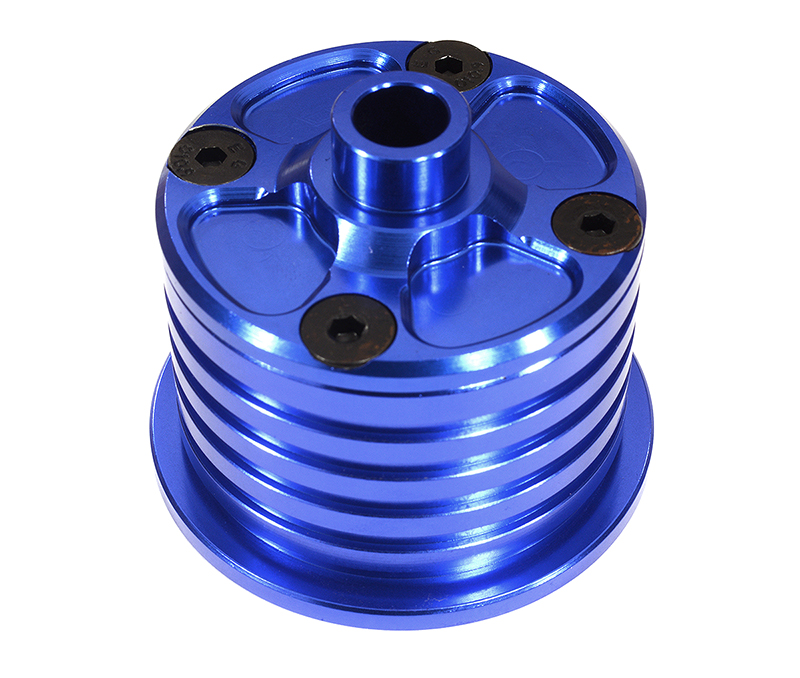 C29982BLUE Blue Billet Machined Differential Housing for Losi 1/5 DB XL-E & 2.0 - Image 1