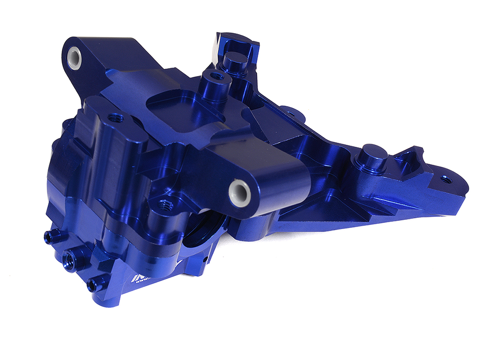 C29993BLUE Blue Billet Machined Front Bulkhead for Traxxas 1/10 Maxx 4S Truck 8920 - Image 1