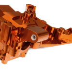 Orange Front Bulkhead Upgrade for Traxxas 1/10 Maxx 4S - Billet Machined 8920