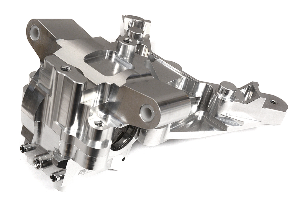 C29993SILVER Billet Machined Front Bulkhead for Traxxas 1/10 Maxx 4S 8920 - Image 1