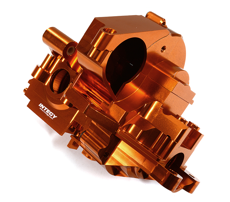 C29994ORANGE Orange Billet Machined Rear Bulkhead & Gear Covers for Traxxas 1/10 Maxx 4S 8928 - Image 1