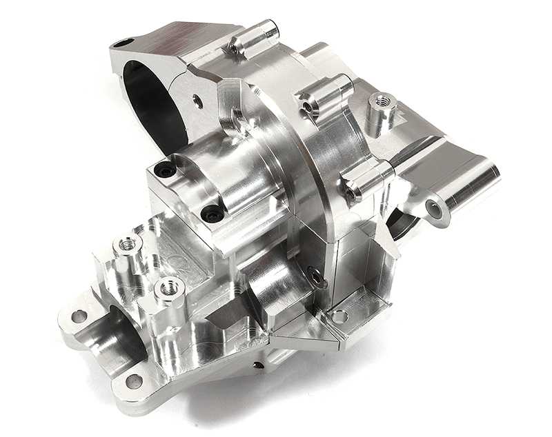 C29994SILVER Silver Billet Machined Rear Bulkhead & Gear Covers for Traxxas 1/10 Maxx 4S 8928 - Image 1