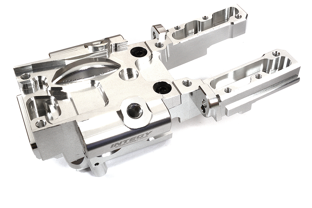 C29995SILVER Silver Billet Machined Front Bulkhead for Traxxas 1/10 Scale E-Revo 2.0 8630 - Image 1