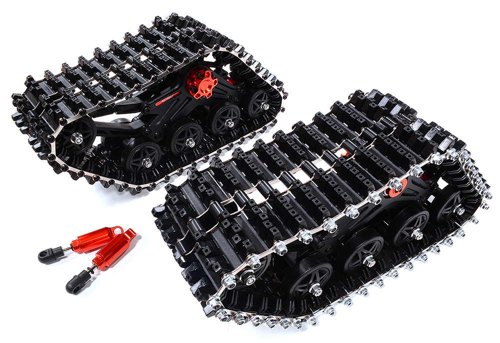 C29997RED Front Snowmobile & Sandmobile (2) for Traxxas 1/10 Maxx 4S Truck, require C29372 - Image 1