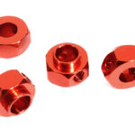 12mm Hex Wheel (4) Hub Alloy 8mm Thick for Traxxas TRX-4 Scale & Trail Crawler