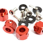 12mm Hex Wheel (4) Hub Alloy 10mm Thick for Traxxas TRX-4 Scale & Trail Crawler