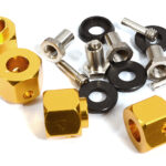 12mm Hex Wheel (4) Hub Alloy 12mm Thick for Traxxas TRX-4 Scale & Trail Crawler