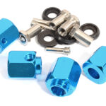 12mm Hex Wheel (4) Hub Alloy 13mm Thick for Traxxas TRX-4 Scale & Trail Crawler